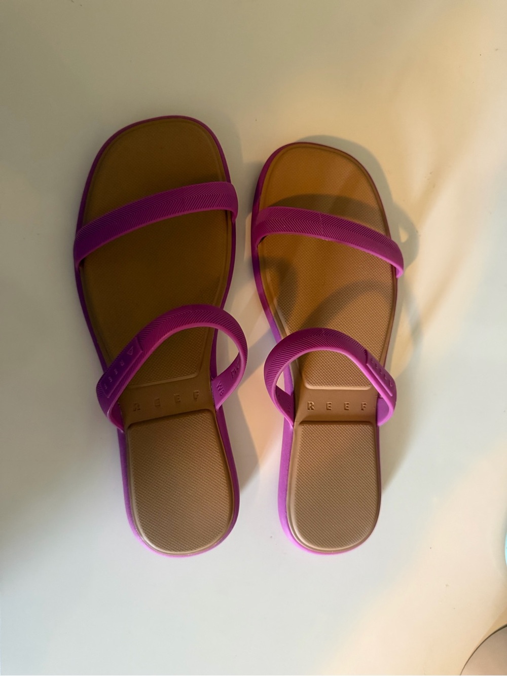 Women’s Reef Two-Strap Slide Sandals — Purple - Picture 2 of 4